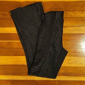 Free People Ribbed Velvet Flare Black Pants